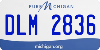 MI license plate DLM2836