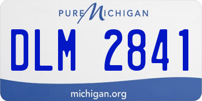 MI license plate DLM2841