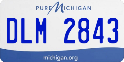 MI license plate DLM2843