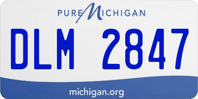 MI license plate DLM2847