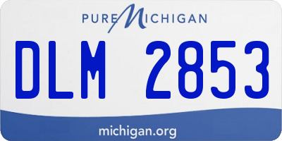 MI license plate DLM2853