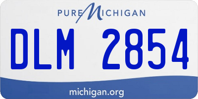 MI license plate DLM2854