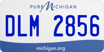 MI license plate DLM2856