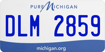 MI license plate DLM2859