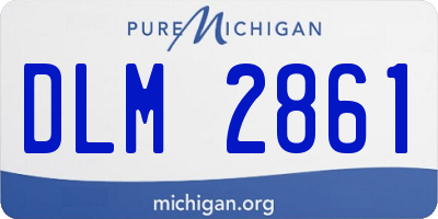 MI license plate DLM2861