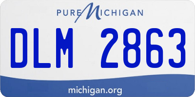 MI license plate DLM2863