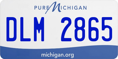 MI license plate DLM2865