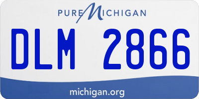 MI license plate DLM2866