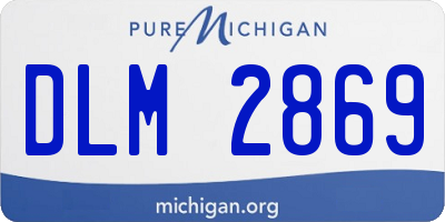 MI license plate DLM2869
