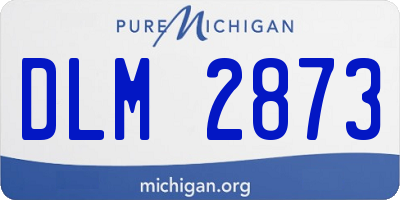 MI license plate DLM2873