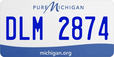MI license plate DLM2874