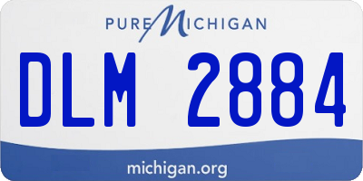 MI license plate DLM2884