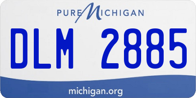 MI license plate DLM2885