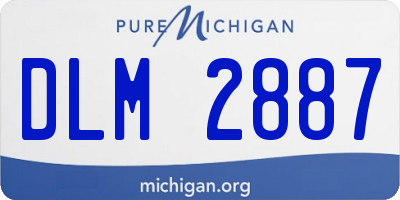 MI license plate DLM2887