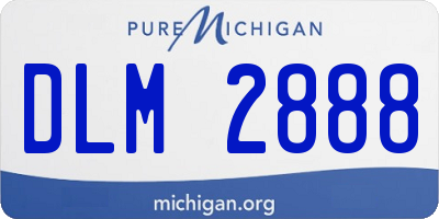 MI license plate DLM2888