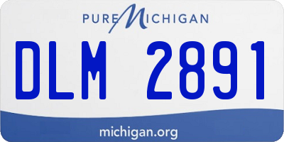 MI license plate DLM2891