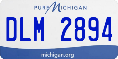 MI license plate DLM2894