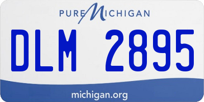 MI license plate DLM2895