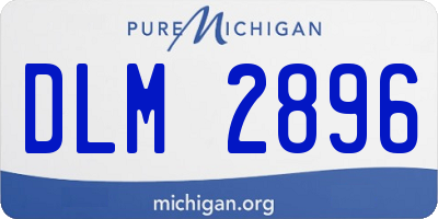 MI license plate DLM2896
