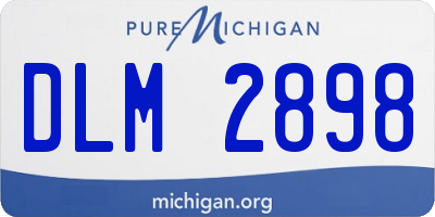 MI license plate DLM2898