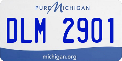 MI license plate DLM2901