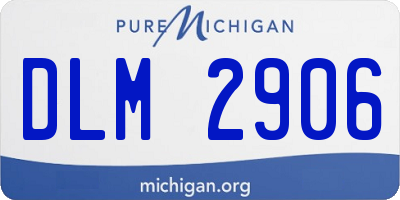 MI license plate DLM2906