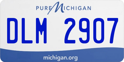 MI license plate DLM2907