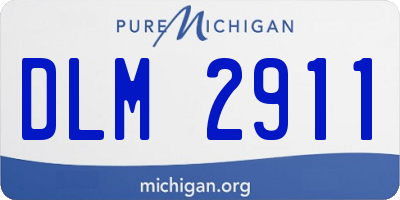 MI license plate DLM2911
