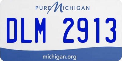 MI license plate DLM2913