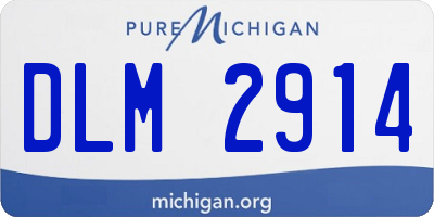 MI license plate DLM2914