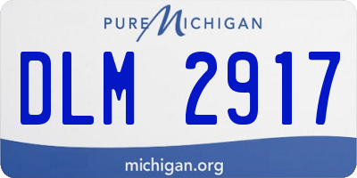 MI license plate DLM2917