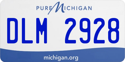 MI license plate DLM2928