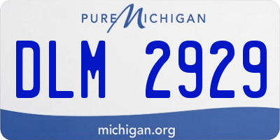 MI license plate DLM2929