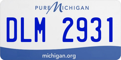 MI license plate DLM2931
