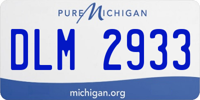 MI license plate DLM2933
