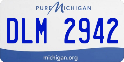 MI license plate DLM2942