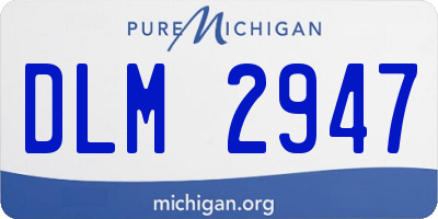 MI license plate DLM2947