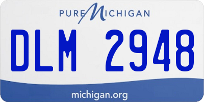 MI license plate DLM2948