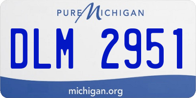 MI license plate DLM2951