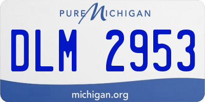 MI license plate DLM2953
