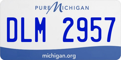 MI license plate DLM2957