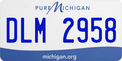 MI license plate DLM2958