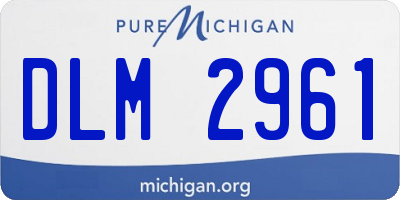 MI license plate DLM2961