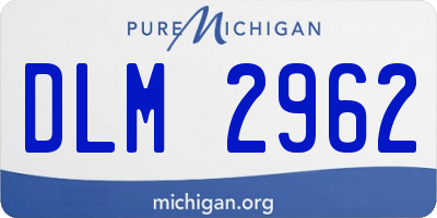 MI license plate DLM2962