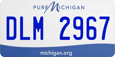 MI license plate DLM2967