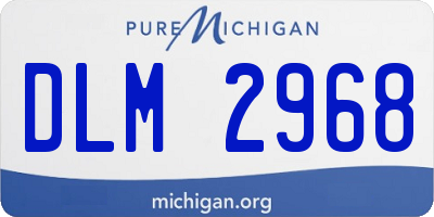 MI license plate DLM2968
