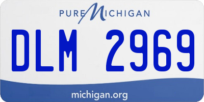 MI license plate DLM2969