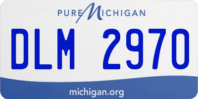 MI license plate DLM2970