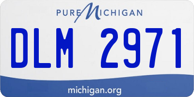 MI license plate DLM2971