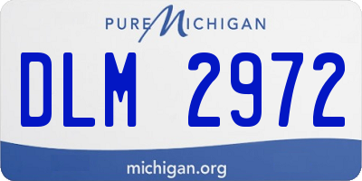 MI license plate DLM2972